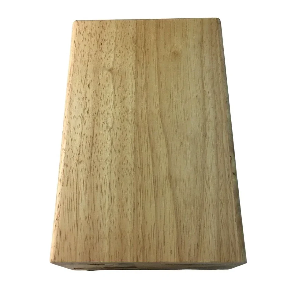 KitchenAid Wood Knife Holder Block Only 13 Slot Oak Wood Rubber Feet u